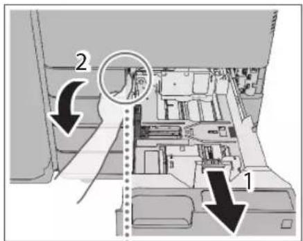 CANON imageRUNNER ADVANCE C3330i - Abra la tapa del toner residual. - 1