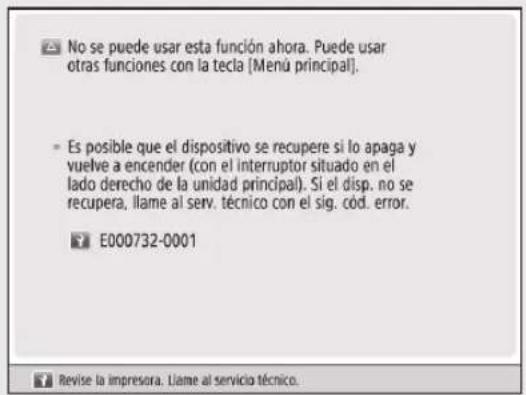 CANON imageRUNNER ADVANCE C3330i - Cuando la funciona de impresión o lecture no funciona con normalidad - 1
