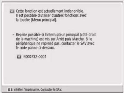 CANON imageRUNNER ADVANCE C3330i - Si la fonction Imprimer ou Lire ne donne pas les résultats attendus - 1