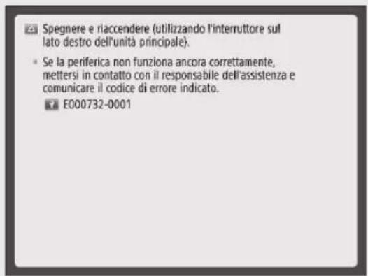 CANON imageRUNNER ADVANCE C3330i - Quando occorre contattare il rivenditore autorizzato Canon - 1