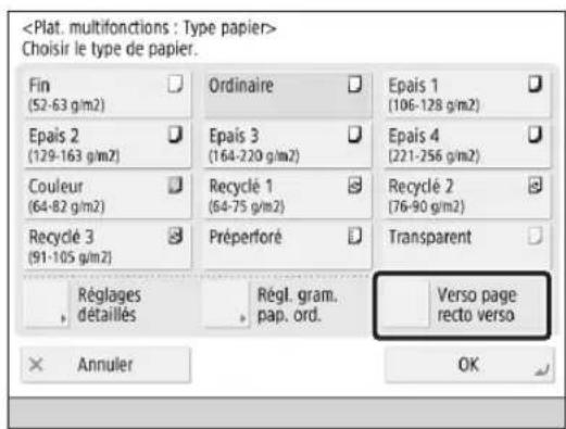 CANON imageRUNNER ADVANCE C3330i - Impression sur le verso d'une feuille - 2