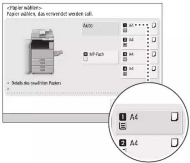 CANON imageRUNNER ADVANCE C3330i - Papier wahlen Kople Drucken - 1