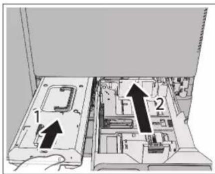 CANON imageRUNNER ADVANCE C3330i - Insert the new waste toner container into the main unit. - 1