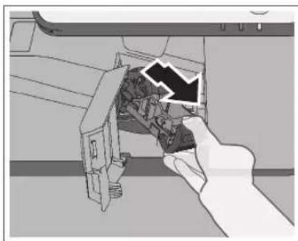 CANON imageRUNNER ADVANCE C3330i - Pull out the staple cartridge from the finisher. - 1