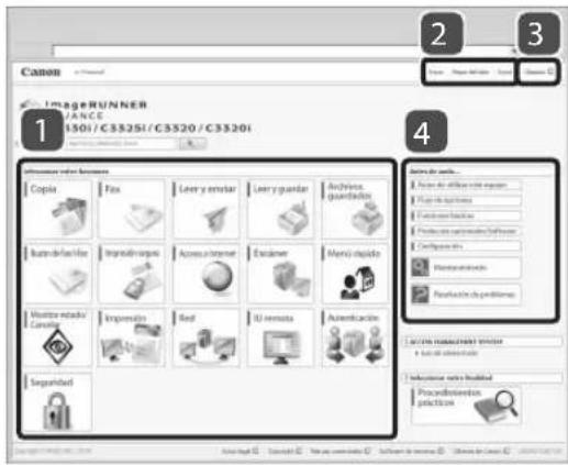 CANON imageRUNNER ADVANCE C3330i - Primera page del e-Manual - 1