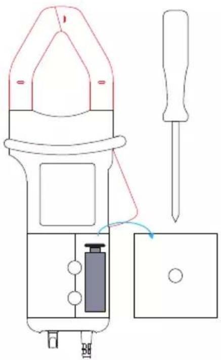 CHAUVIN ARNOUX E94 - REPLACING THE BATTERY OF THE PAC93 - 1