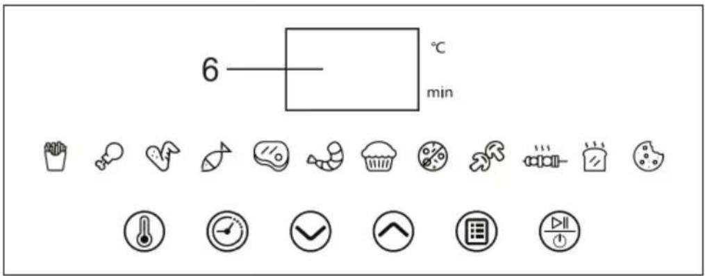 Klarstein AeroCrisp Digital - PANEL DE CONTROL - 1