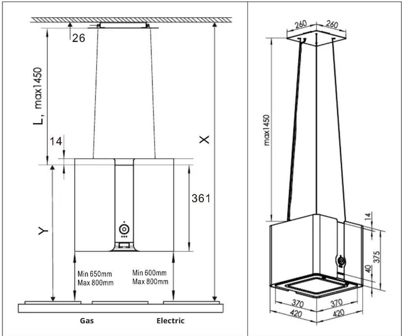 Klarstein Futurelight Smart - Dimensions: - 1