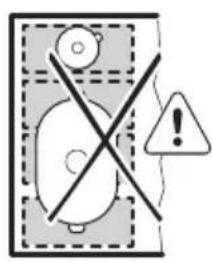 AEG NIK95I00FB - Incorrect cookware position: - 1