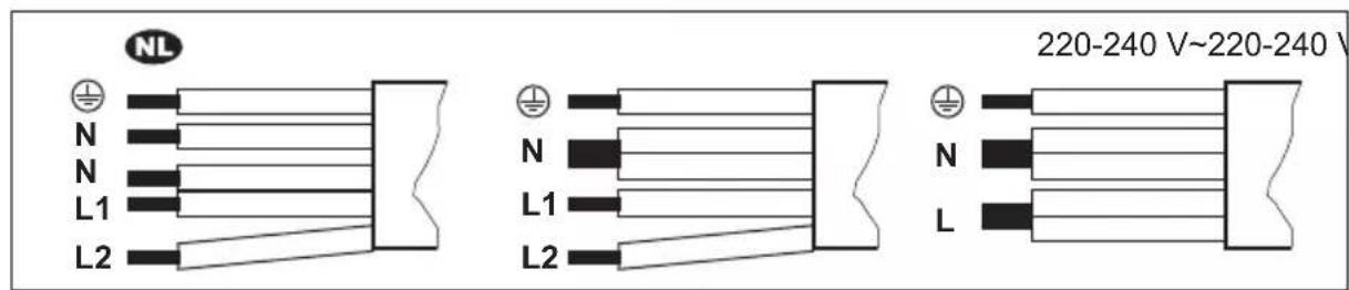 AEG NCP84C01FB - Raccordement biphasé - 1