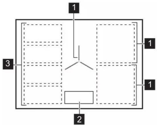 AEG NIK95I08FB - Agencement des zones de cuisson - 1
