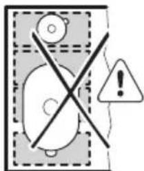 AEG NII84F00IB - Mauvaise position de l'ustensile : - 1