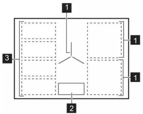 AEG NIK95I00IB - Agencement des zones de cuisson - 1