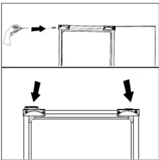 BEKO B3RCNA344HW - 4.2.Zakładanie klinów plastikowych - 1
