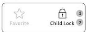 SAMSUNG MS22M8254AT - Uso de las functions bloqueo para niños - 1