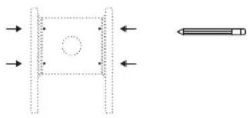 StarIink Wedge Mount Kit - Option 1 : vis à métaux et écrous - 1
