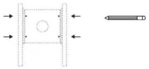 StarIink Wedge Mount Kit - Opzione 3 – Dadi a rivetto e viti a testa cilindrica - 1