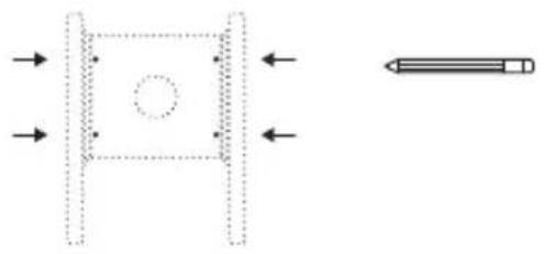 StarIink Wedge Mount Kit - Opção 2 – Pernos de Madeira Sextavados - 1