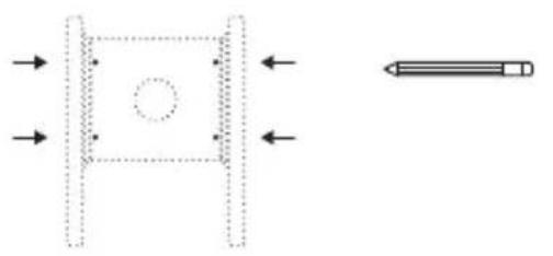 StarIink Wedge Mount Kit - Optie 2: houtdraadbouten - 1
