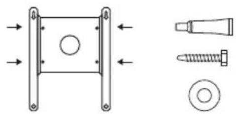 StarIink Wedge Mount Kit - Option 2 : vis tirefond - 3