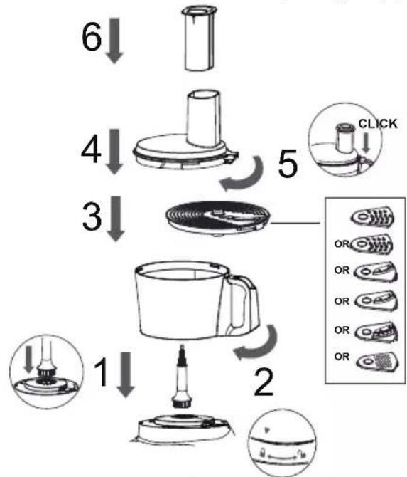WILFA Easy FP2-1000W - ASSEMBLY THE BLADES - 2