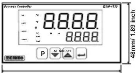 Emko ESM-7730 - Minimum Distance Between Panel Cut-Out Centers: - 9