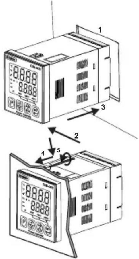 Emko ESM-7730 - Minimum Distance Between Panel Cut-Out Centers: - 12