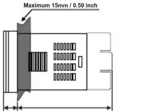 Emko ESM-7730 - Minimum Distance Between Panel Cut-Out Centers: - 10