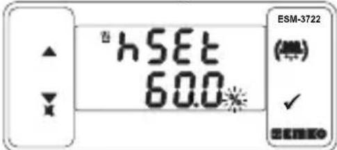 Emko ESM-3721HT - Modification et enregistrement de la valeur de consigne pour la température et l'humidité - 5
