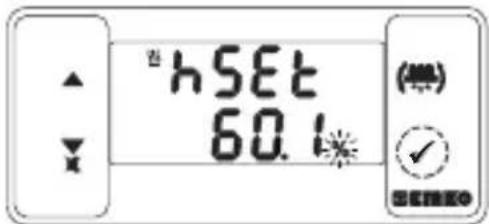 Emko ESM-3721HT - Modification et enregistrement de la valeur de consigne pour la température et l'humidité - 6