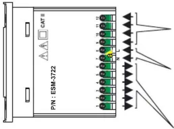 Emko ESM-3721HT - Schema elettrico - 1