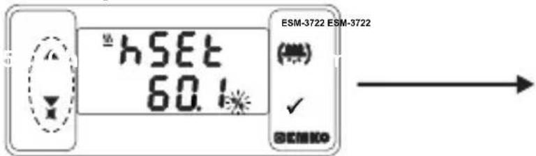 Emko ESM-3721HT - Changing and Saving Temperature and Humidity Set Value - 3