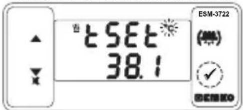 Emko ESM-3721HT - Ändern und Speichern des Temperatur- und Feuchtigkeitssollwerts - 2