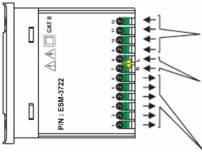 Emko ESM-3721HT - Diagrama de cableado eléctrico - 1