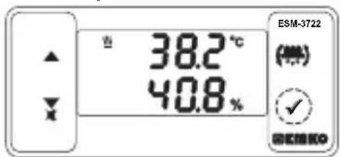 Emko ESM-3721HT - Ändern und Speichern des Temperatur- und Feuchtigkeitssollwerts - 1