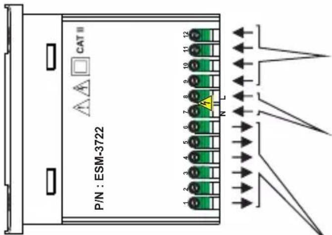 Emko ESM-3721HT - Electrical Wiring Diagram - 1