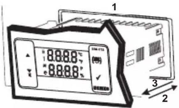 Emko ESM-3721HT - Montaje y eliminación del panel - 1