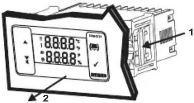 Emko ESM-3721HT - Montaggio e rimozione del pannello - 2