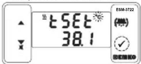 Emko ESM-3721HT - Changing and Saving Temperature and Humidity Set Value - 2