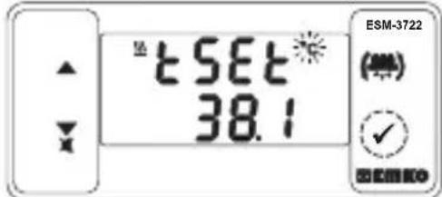Emko ESM-3721HT - Modification et enregistrement de la valeur de consigne pour la température et l'humidité - 2