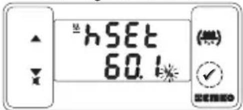 Emko ESM-3721HT - Ändern und Speichern des Temperatur- und Feuchtigkeitssollwerts - 6
