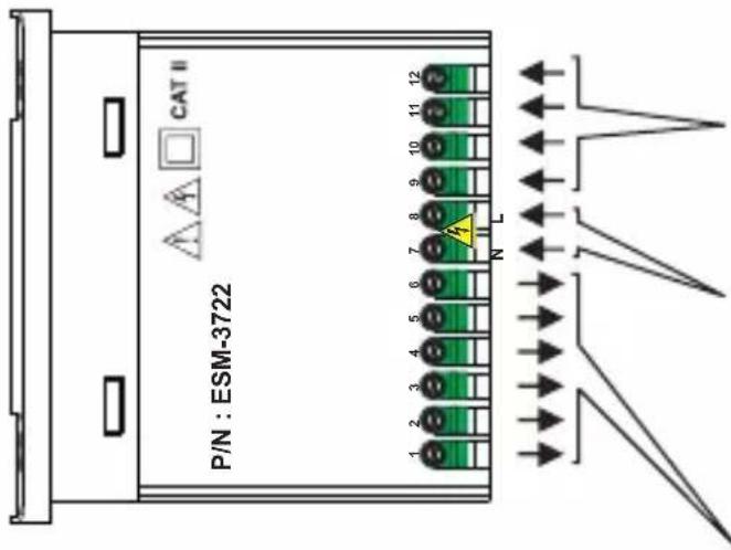 Emko ESM-3721HT - Schéma de câblage électrique - 1