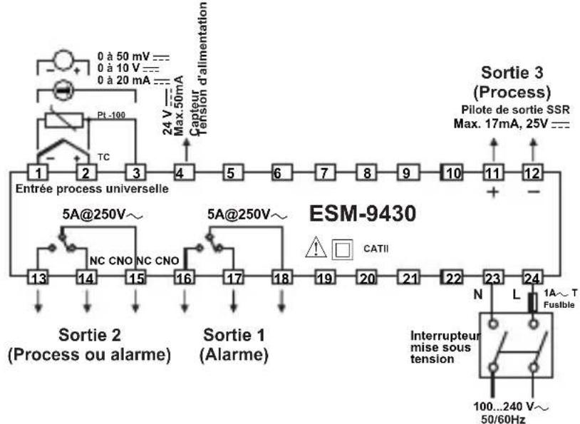Emko ESM-9430 - Connexions électriques - 4