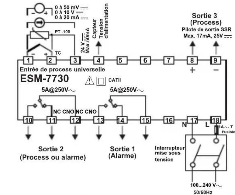 Emko ESM-9430 - Connexions électriques - 3