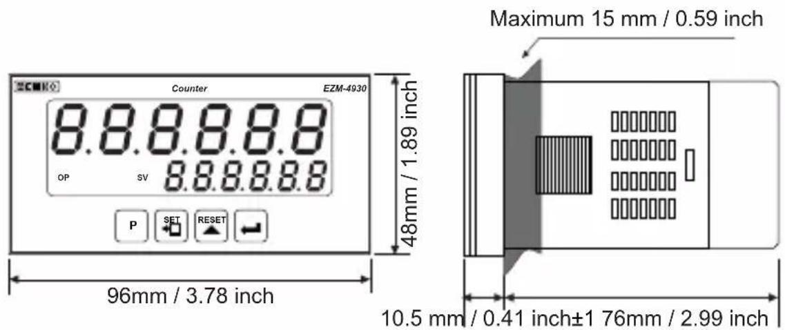 Emko EZM-4930 - DIMENSIONS - 2