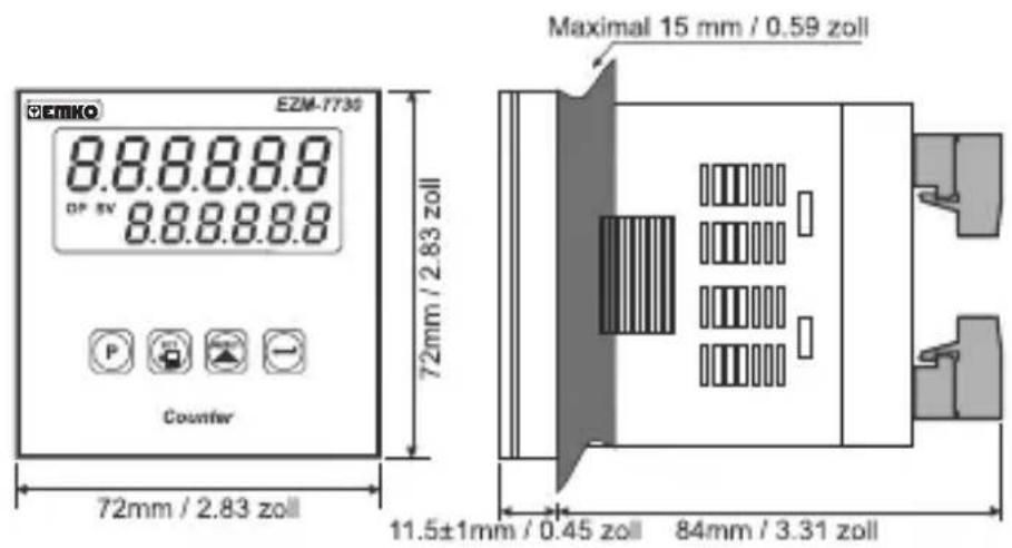 Emko EZM-4930 - Fronttafel: - 7