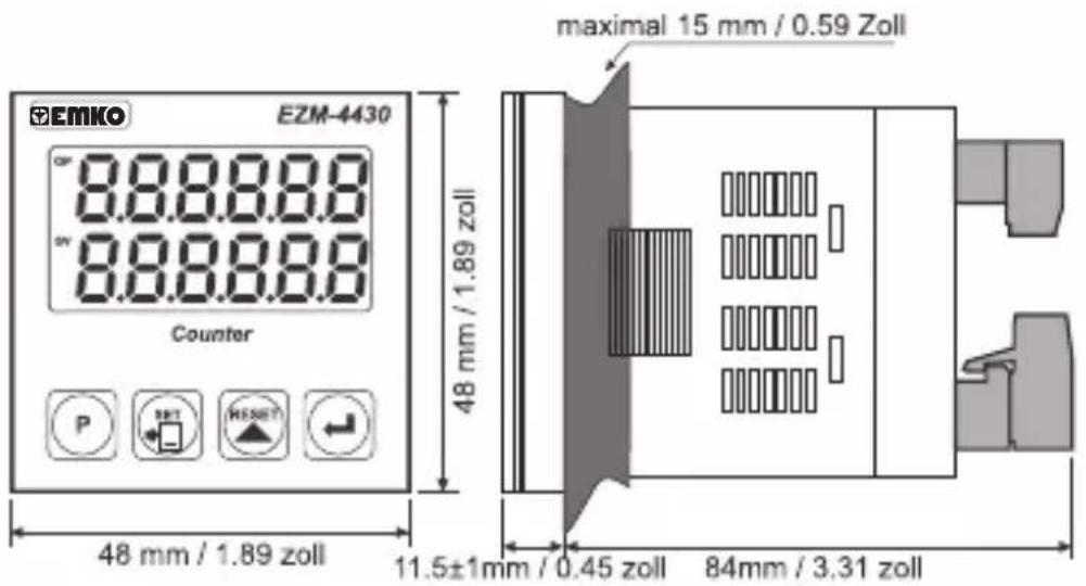 Emko EZM-4930 - Fronttafel: - 5