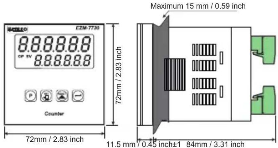 Emko EZM-4930 - DIMENSIONS - 3