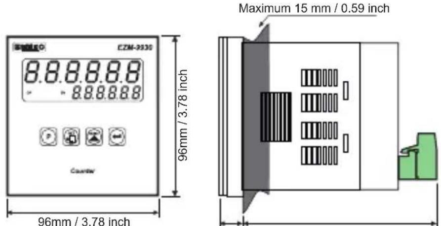 Emko EZM-4930 - DIMENSIONS - 4