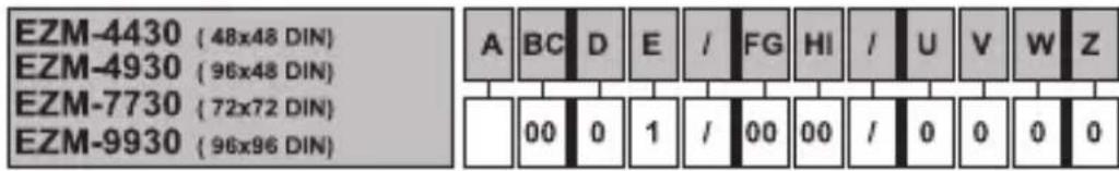 Emko EZM-4930 - Bestellinformationen - 1